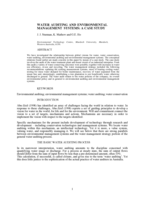 Water auditing and environmental management systems: A case study