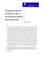 Community radio and the notion of value: A divergent and contested theoretical terrain