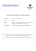Participation and reflection in virtual workshops