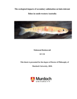 The ecological impacts of secondary salinisation on halo-tolerant fishes in south-western Australia