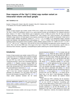 Dose response of the 16p11.2 distal copy number variant on intracranial volume and basal ganglia