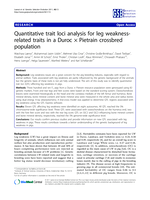 Quantitative trait loci analysis for leg weakness-related traits in a Duroc × Pietrain crossbred population