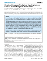 Mutational Analysis of Hedgehog Signaling Pathway Genes in Human Malignant Mesothelioma