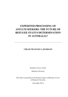 Expedited processing of asylum seekers: The future of refugee status determination in Australia?