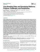 Crop breeding chips and genotyping platforms: Progress, Challenges, and Perspectives