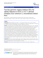 Two key genomic regions harbour QTLs for salinity tolerance in ICCV 2 × JG 11 derived chickpea (Cicer arietinum L.) recombinant inbred lines