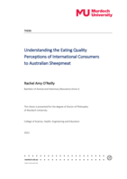 Understanding the eating quality perceptions of international consumers to Australian sheepmeat