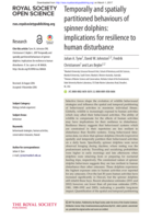 Temporally and spatially partitioned behaviours of spinner dolphins: implications for resilience to human disturbance