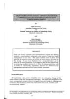 Principles and planning opportunities for community scale systems of water and waste management