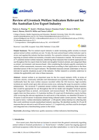 Review of livestock welfare indicators relevant for the Australian live export industry