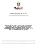 High energy density rechargeable battery: Study of polyvinylpyrrolidone encapsulated MnO2 composite as cathode material