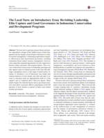 The Local Turn: an introductory essay revisiting leadership, elite capture and good governance in Indonesian conservation and development programs