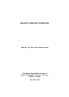 Organic corrosion inhibitors