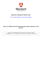 Personal technology and data analysis