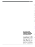 Rescue of male fertility following faecal microbiota transplantation from alginate oligosaccharide-dosed mice