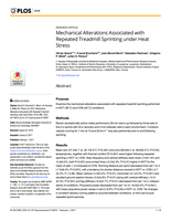 Mechanical alterations associated with repeated treadmill sprinting under heat stress