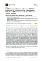 Soil management systems to overcome multiple constraints for dryland crops on deep sands in a water limited environment on the south coast of Western Australia