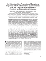 An Estimate of the proportion of symptoms reported in Self-administered questionnaires that are captured as adverse drug events in an observational database