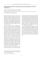Mechanism and effects of silencing green peach aphid genes via RNA interference