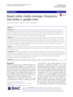 Biased online media coverage: Chiropractic and stroke in google news