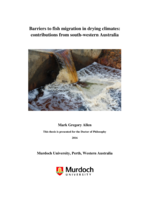 Barriers to fish migration in drying climates: Contributions from south-western Australia