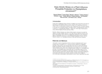 Does abiotic stress on a plant influence phosphite protection to Phytophthora cinnamomi?
