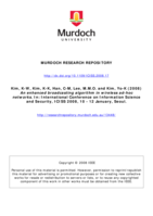 An enhanced broadcasting algorithm in wireless ad-hoc networks