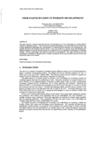 User participation in website development