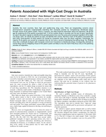 Patents associated with high-cost drugs in Australia