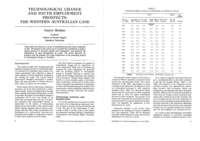 Technological change and youth employment prospects: The Western Australian case