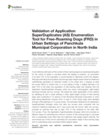 Validation of application SuperDuplicates (AS) enumeration tool for free-roaming dogs (FRD) in urban settings of Panchkula Municipal Corporation in North India