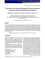 Evaluation of exon-skipping strategies for Duchenne muscular dystrophy utilizing dystrophin-deficient zebrafish