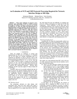 An evaluation of TCP and UDP protocols processing required for network interface design at 100 Gbps