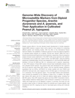 Genome-Wide discovery of microsatellite markers from diploid progenitor species, Arachis duranensis and A. ipaensis, and their application in cultivated peanut (A. hypogaea)