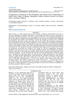 Comparative evaluation of the proximate and amino acid composition of dried fruit pulps of mango (Mangifera indica Linn) accessions in E