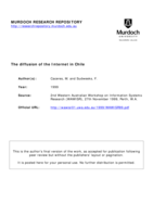 The diffusion of the Internet in Chile