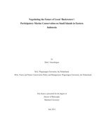 Negotiating the future of local ‘Backwaters’: Participatory marine conservation on small islands in Eastern Indonesia