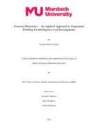 Forensic phenomics – An applied approach to fingerprint profiling for intelligence-led investigations