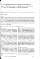 Rostellar hook morphology of Echinococcus granulosus (Batsch, 1786) from natural and experimental Australian hosts, and its implications for strain recognition
