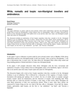 White, nomadic And loopie: Non-Aboriginal travellers and ambivalence