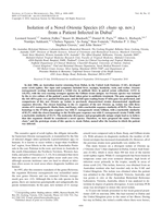 Isolation of a novel Orientia species (O. chuto sp. nov.) from a patient infected in Dubai