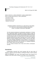 Understanding Contextual and Social Meaning in Typically Developing Finnish-Speaking Four- To Eight-Year-Old Children