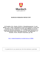 Amendment of soil with gypsum or lime and its effect on the incidence of cavity spot disease of carrots caused by Pythium coloratum
