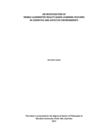 An investigation of mobile augmented reality-based learning features in cognitive and affective environments