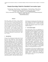 Domain knowledge model for embodied conversation agent