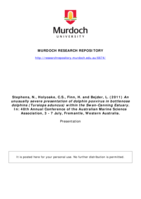 An unusually severe presentation of dolphin poxvirus in bottlenose dolphins (Tursiops aduncus) within the Swan-Canning Estuary