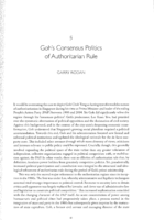 Goh’s consensus politics of authoritarian rule