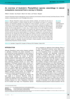 An overview of Australia’s Phytophthora species assemblage in natural ecosystems recovered from a survey in Victoria