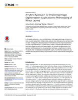 A hybrid approach for improving image segmentation: Application to phenotyping of wheat leaves