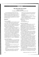 Why does water boil at 212F?